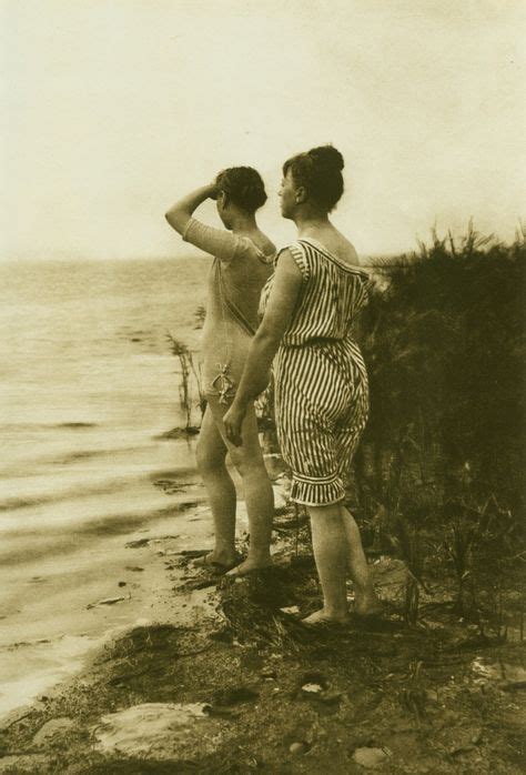 German Women At A North Sea Beach Wearing Very Risque Bathing Suits For The Early 1890s