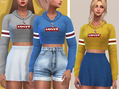 Sporty And Everyday Hoodie By Pinkzombiecupcakes At Tsr Sims 4 Updates