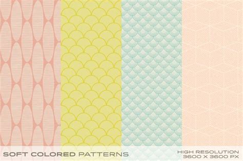 Soft Colored Patterns Vol1 ~ Graphic Patterns ~ Creative Market