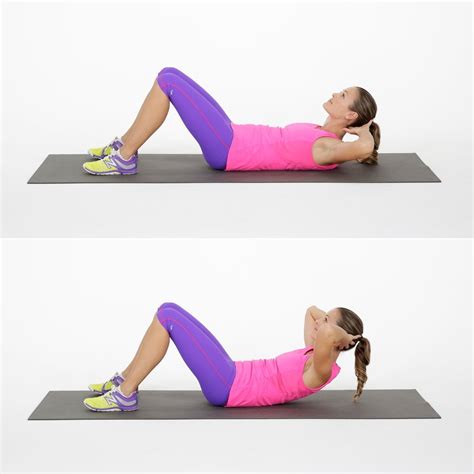 Basic Crunch Beginner Ab Workout Popsugar Fitness Photo 3