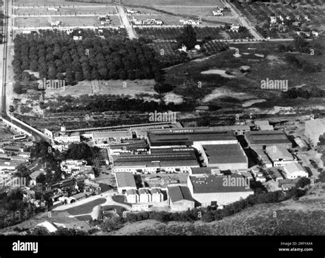 Arial View Of Universal Pictures Studios Circa 1930 Situated In The San