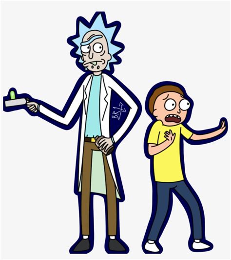 Rick And Morty Clipart White Background - Rick And Morty Transparent
