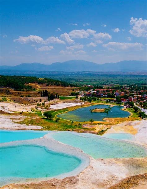 Natural Rock Pools Pamukkale Turkey Lugares Hermosos