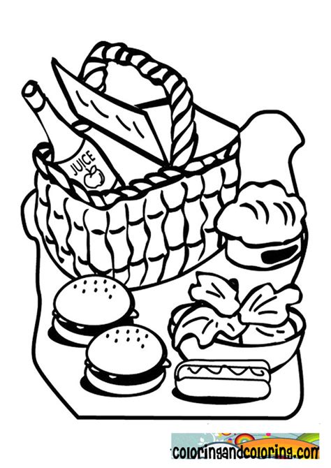 Are you searching for picnic food png images or vector? Picnic Food Coloring Pages at GetDrawings | Free download