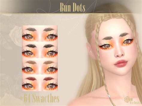 The Sims Resource Bun Dot Eyebrows