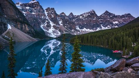 Download Moraine Lake Banff National Park Nature Wallpaper 2560x1080 Images