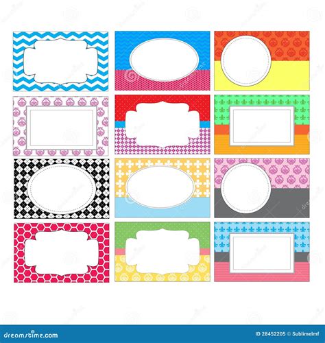 Set Of Colorful Labels Royalty Free Stock Photo Image 28452205