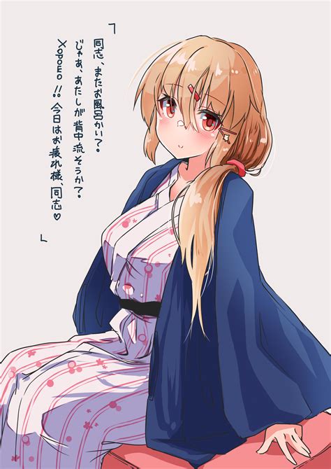 Safebooru Girl Alternate Costume Alternate Hairstyle Bath Yukata Blush Breasts Brown Eyes