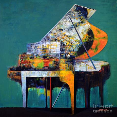 Piano No49 B Tune Blue Danube Painting By Zheng Li