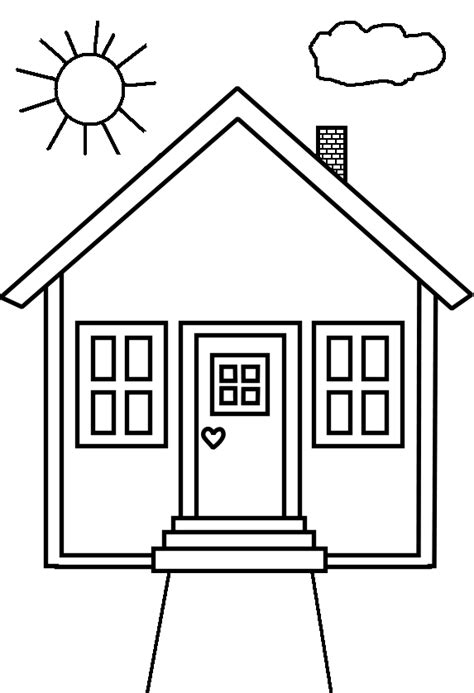 Printable House Coloring Pages