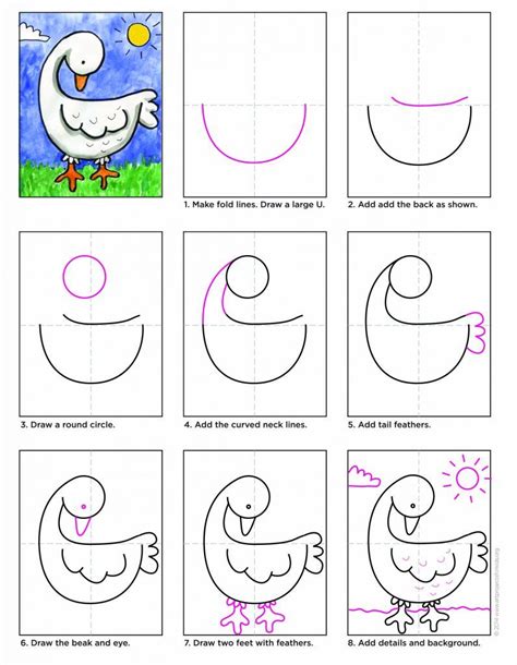 How To Draw A Goose · Art Projects For Kids Drawing For Kids Art