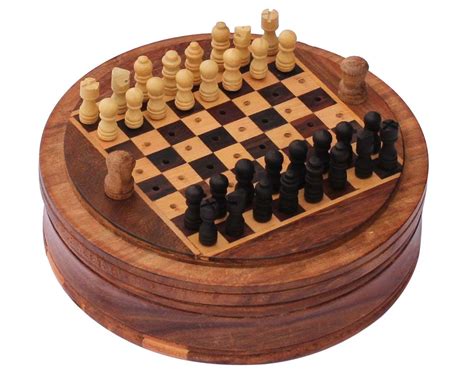Get cheap and inexpensive games online today. Bulk Wholesale 5" Round Wooden Mini Travel Chess Set Board ...