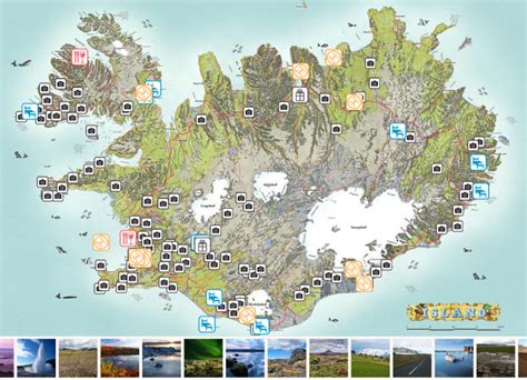 Wanderlust Iceland Illustrated Illustrated Map Iceland Iceland Map