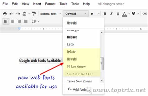 Its simple letterhead accentuates your name and the black horizontal this google docs cover letter template uses bold fonts and capital letters to accentuate the most important elements, such as your name, addressee's. Use Google Web Fonts In Google Docs | TopTrix