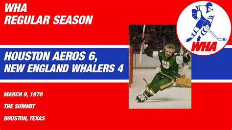 Wha New England Whalers Vs Houston Aeros March 9 1978 Youtube