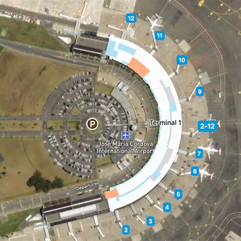 Medellin Airport Map Guide To Mdes Terminals