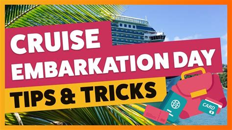Cruise Embarkation Day Advice Tips Tricks Youtube