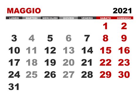 Calendario Maggio 2021 Editabile Calendario Mar 2021