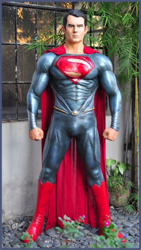 Custom Made Life Size Henry Cavill Superman Superhero Statue Prop