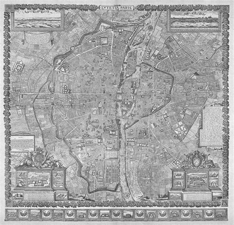 Old Map Of Paris 1652 Photograph By Dusty Maps Fine Art America