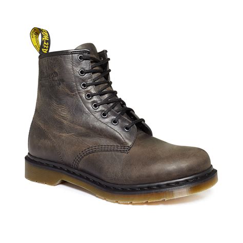 On your own, you are tough. Dr. Martens Black Greenland Boots in Khaki for Men (Black ...