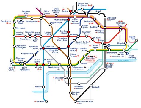 London Underground Zones 1 2