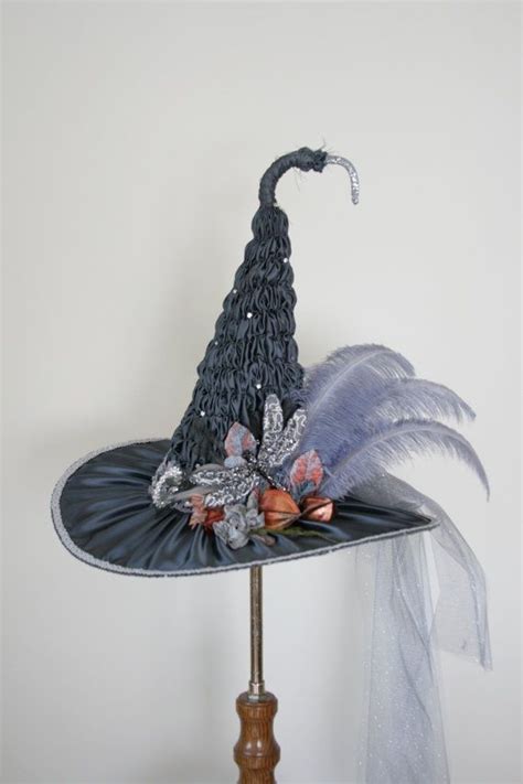 Shades Of Gray Stunning Victorian Witches Hat By Studio Sisu Etsy Witch Hat Beautiful Witch