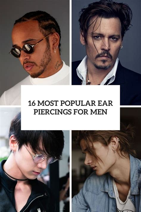 Most Popular Ear Piercings For Men Styleoholic