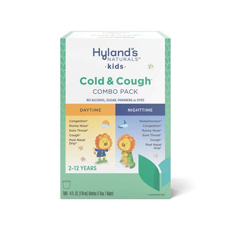 Hyland's Kids Cold and Cough Day and Night Value Pack, 2 x 4 fl oz