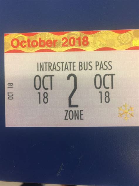 2 Zone Nj Transit Monthly Bus Pass For Sale In Roselle Nj Offerup