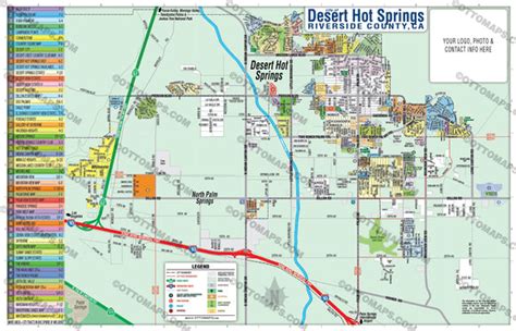 Desert Hot Springs Map Riverside County Ca Otto Maps