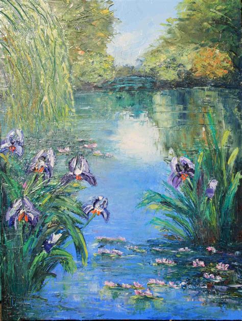 Claude Monet Irises Dipinti Impressionisti Dipinti Renoir Arte Famosa