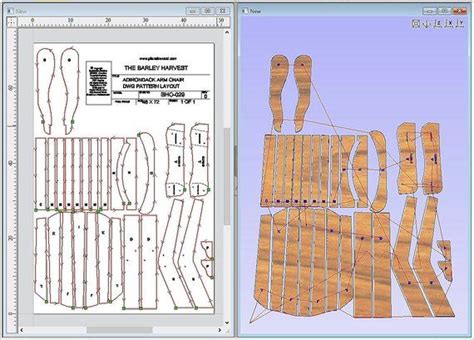 Adirondack Arm Chair Plans Dwg Files For Cnc Machines Etsy Canada