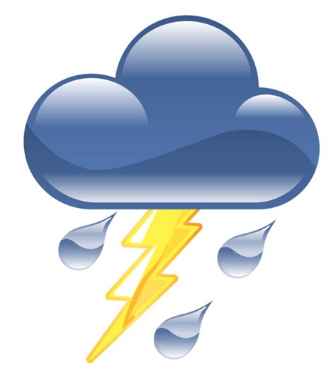 Thunderstorm Weather Symbol Clipart Best