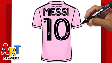 How To Draw Messi Inter Miami Cf Shirt Youtube