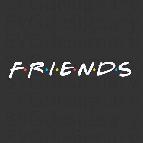 Friends Logo Friends The Tv Show Whitetinted Svg Png Etsy