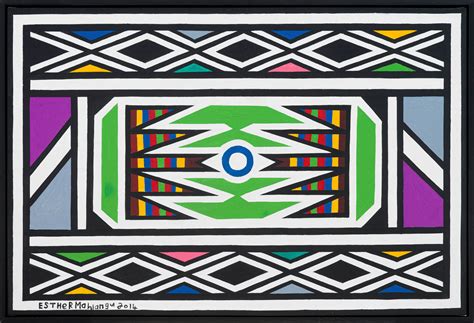 Ndebele Design By Esther Mahlangu Strauss And Co