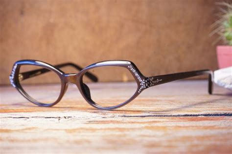 Vintage Eyeglass 1960s By Swank Shiny Brown Color With Etsy Australia Vintage Eyeglasses
