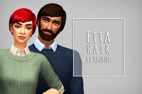 Etta Hair At Saurus Sims Sims Updates