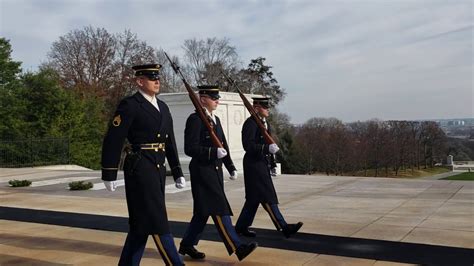 Arlington National Cemetery Changing Of The Guard For The Tomb Of The