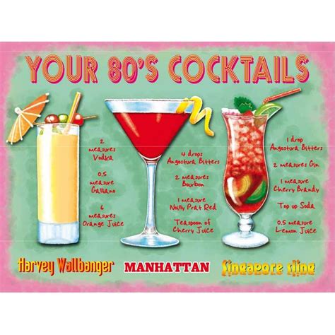 Make Sure These 80s Iconic Drinks Are On The Menu And People Will Think They Are On The Set Of