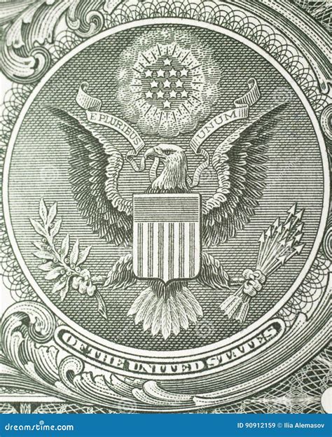 Crest Great Eagle On Dollar Bill Stock Image Image Of Crest Dollar