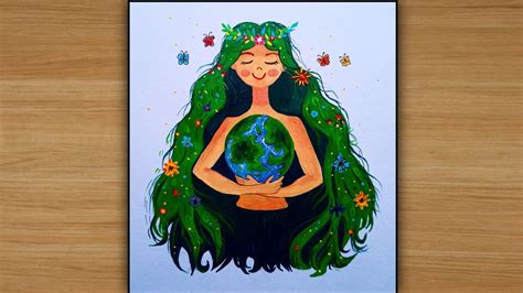 Save Our Mother Earth Drawing