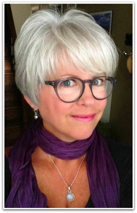 Best 25 Short Gray Hairstyles Ideas On Pinterest Short Bob With