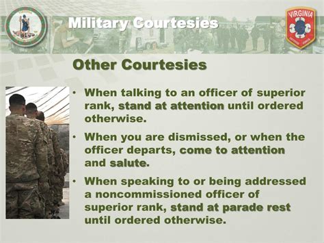 Ppt Military Customs And Courtesies Powerpoint Presentation Free