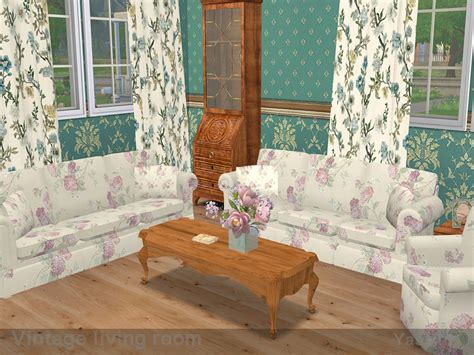 The Sims Resource Vintage Living Room
