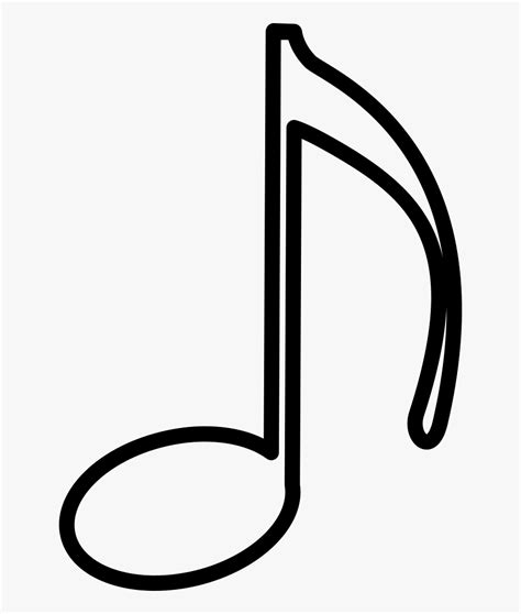 Music Note Outline Png Free Transparent Clipart Clipartkey