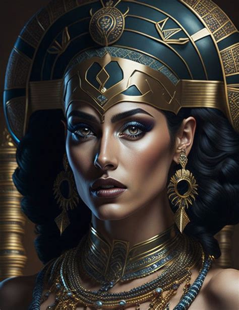 an egyptian woman wearing gold jewelry