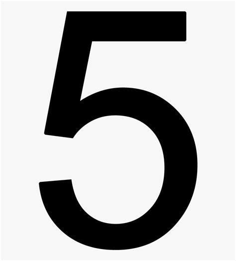 Number Five Clipart Black And White Clipart Best Clip