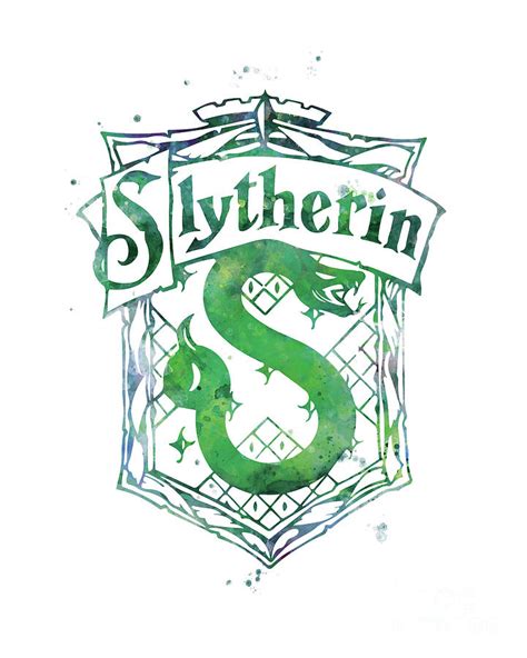 Slytherin Crest Mixed Media By Monn Print